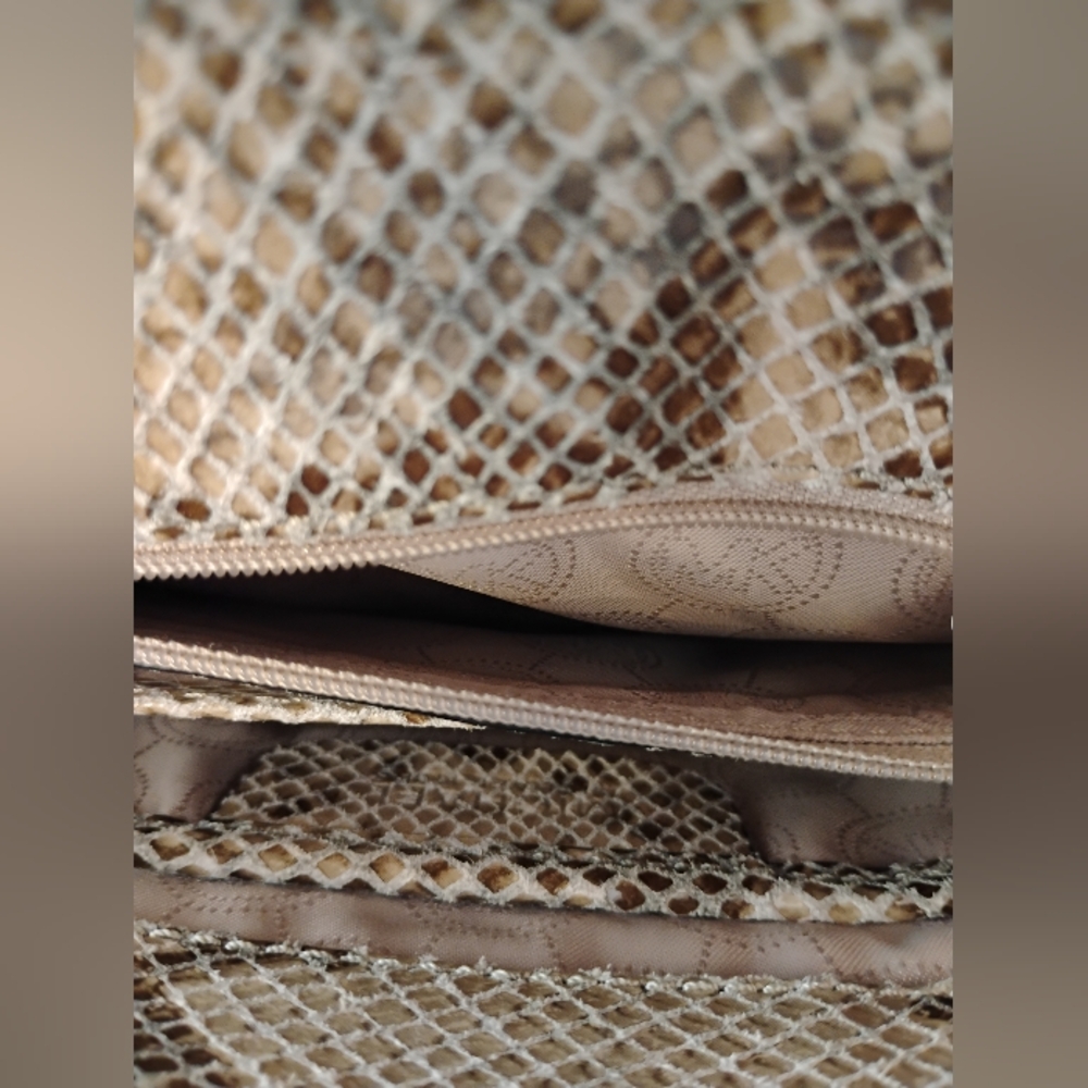 Michael Kors Snakeskin Embossed Shoulder Bag LIKE NEW - Picture 10 of 16